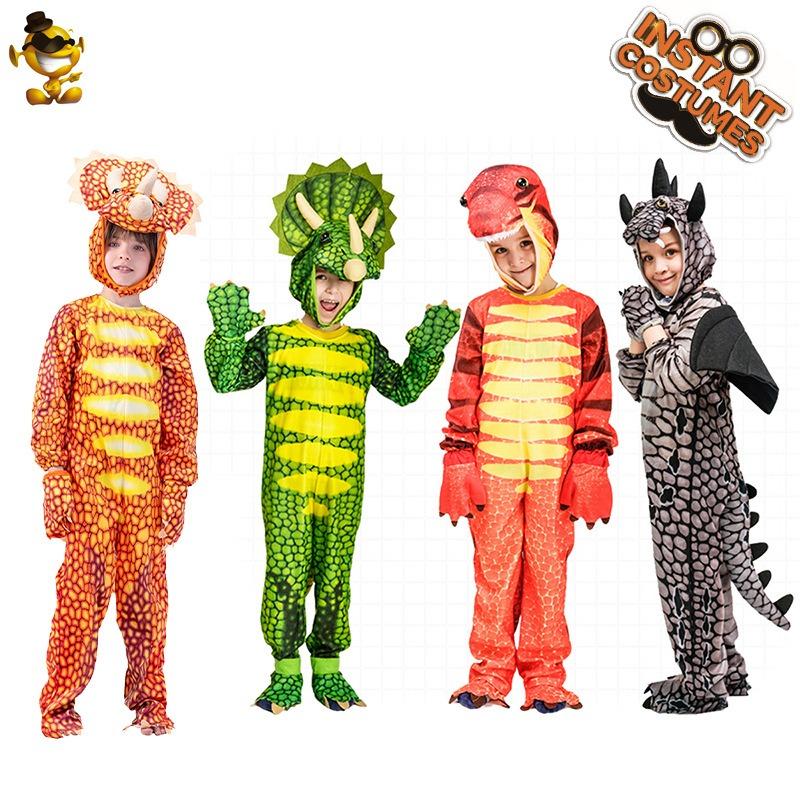 Halloween dzieci dinozaur rekwizyty kostiumy maskarada cos dinozaur cosplay scena impreza kostiumy