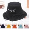 Korean Bucket Hat Women's Spring and Summer Sun Hat Autumn and Winter Versatile Sunshade Sunshade Internet Celebrity Basin Hat Tide Brim