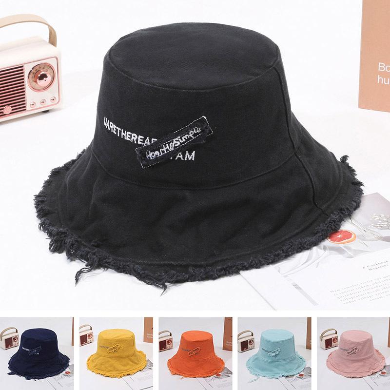 Korean bucket hat women's spring and summer sun hat autumn and winter versatile sunshade sunshade Internet celebrity basin hat tide brim