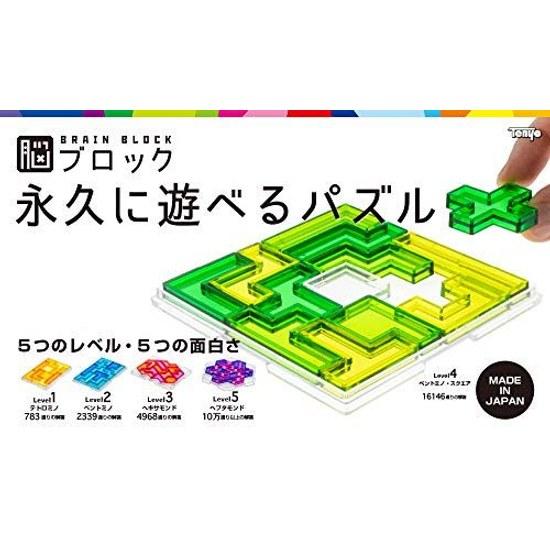 Tenyo Pentomino Brain Block Puzzle playable forever difficulty level 2 suitable beginners intermediate players total 2339 combinations stretch TBB-02.
