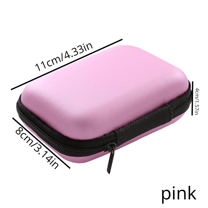 1 portofel Zero cu fermoar, cablu de date dreptunghiular, geantă pentru căști, ambalaj pentru chei, husă pentru monede, geantă pentru schimb