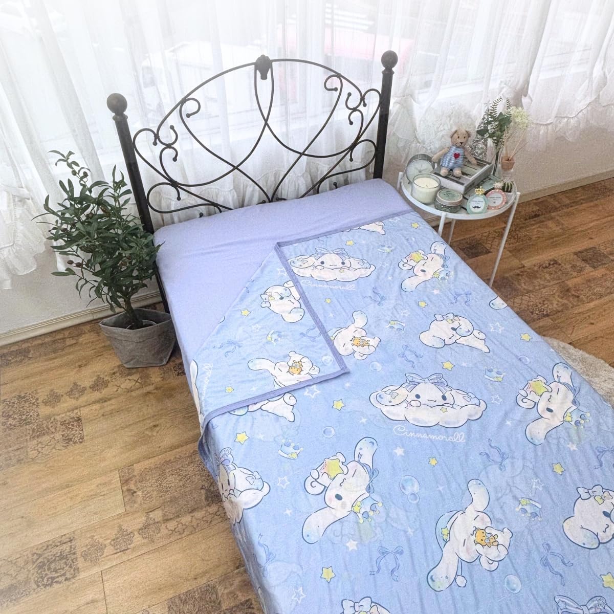 

Sanrio Cinnamoroll Cooling 140 x 200 Cool to the Character Blanket, Single, cm, Cinnamon, Touch, [SB-679-S]