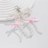 Lovely Strawberry Bowknot Phone Strap Charm Pendant with Star Accents Sturdy Handbag Adornment Craft Supplies for Girls