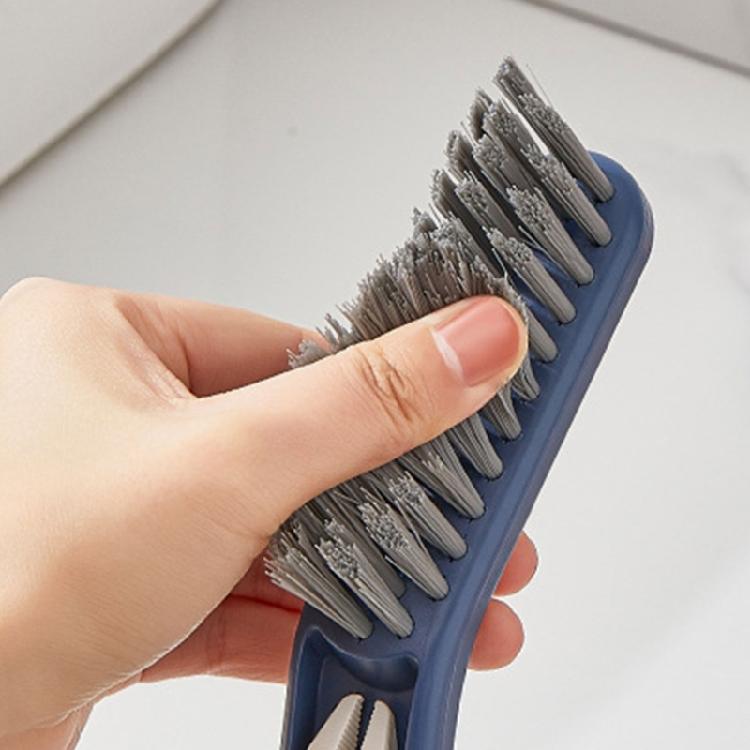 Multiuse Stiff Bristle Bathroom Brush With BuiltIn Hair Remover For Tight Space Corners Floor Efficient Cleaning 2Pcs