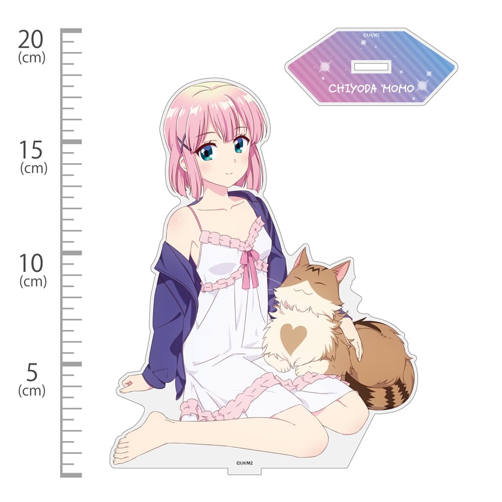 [Official] 2D COSPA Machikado Mazoku 2-chome Original Illustration Chiyoda Momo Acrylic Stand (Large) Overnight Ver.