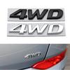 3D Metal 4WD Car Body Emblem Rear Trunk Sticker Badge for Tucson Lafesta Accent H1 Trajet Sonata Getz Elantra Kona IX30 IX45