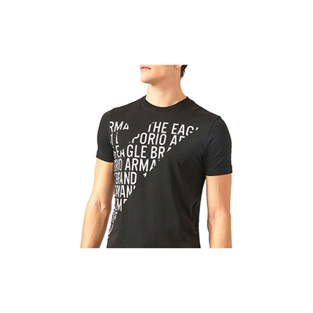 Emporio Armani Printed Crew Neck Short Sleeve T-Shirt Men tops Black 3Z1T72-1JPZZ-0999