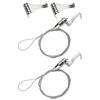 Hanging Rope Picture Rail Hook Hangers Kit Hooks System Painting Frame Wire For