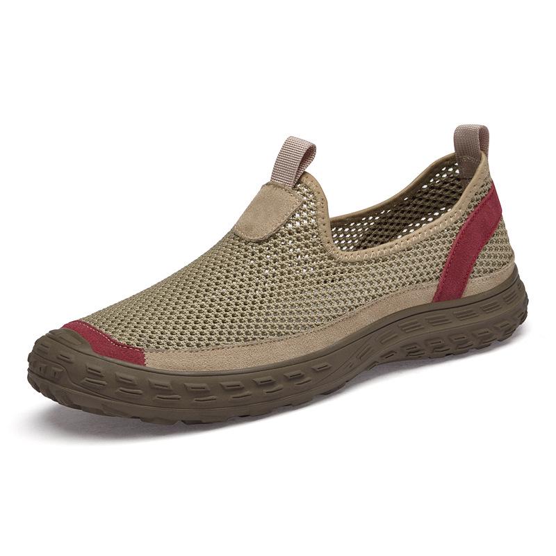 Men s Breathable Mesh Slip-On Water Hiking Shoes - Summer Outdoor 40