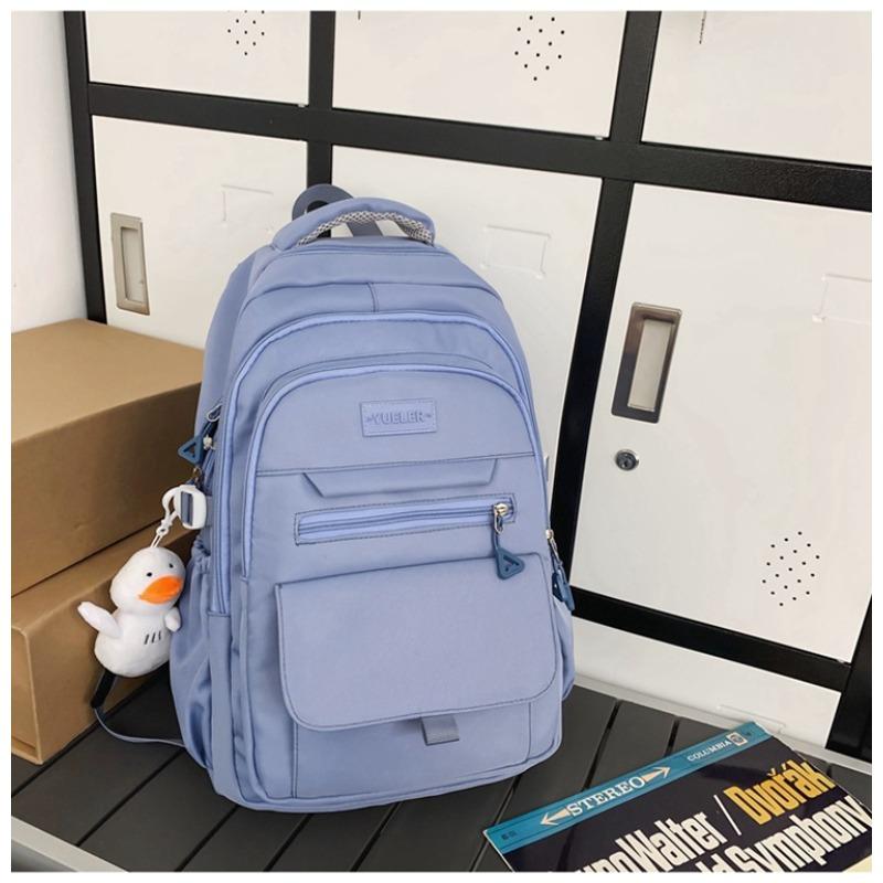 High Value Simple Casual Couple Travel Backpack Large Capacity Junior High School Students Multi-compartment Backpack Men