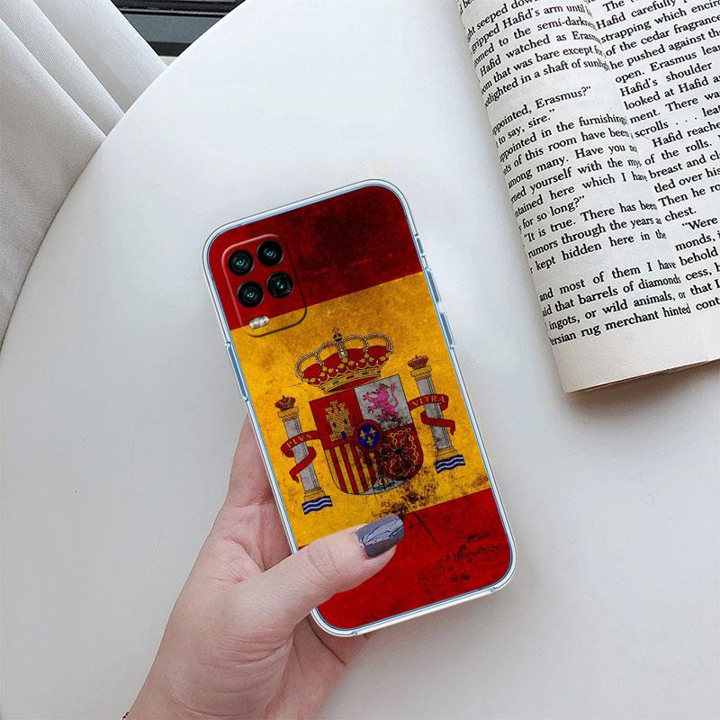 Spain Flag Transparent Phone Case for Motorola Moto E22I E22S E22 E32 E40 E7 E7I G Plus Power Play Stylus G22 G14
