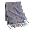 Winter Solid Color Fringed Imitation Cashmere Shawl Scarf Women'S Dual-Use Long Thermal Plaid Literary Ins