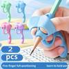 Silicone Pen Grip Correctors -Handwriting Practice Aid with Soft Rubber Pencil Holders,for Improved Posture & Error Correction