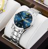 Men'S Fully Automatic Quartz Watch Luminous Waterproof Calendar Diamond-Encrusted Business Men'S Watch