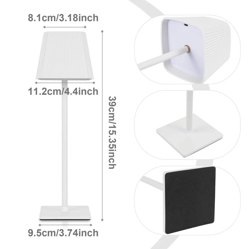 New Portable Table Lamp   Lamp   Battery Operated Lamp Outdoor Waterproof Cordless 4000mAh