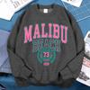 Malibu Beach Usa 73 Hoodie Men Women Loose Sweatshirt Creativity O-Neck Hoodies Street Fashion Oversize Hoody Couple Sportswear
