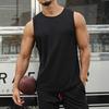 Gilet da Uomo Tinta Unita Senza Maniche Poliestere Top Estivo da Fitness per lo Sport