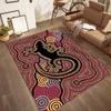 Aboriginal Art Gecko Floor Mats for Living Room, Bedroom and Room Decoration Are Suitable for Gifts.