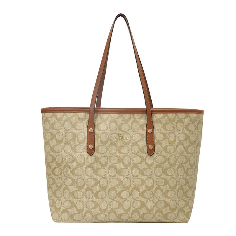 Women's Classic Floral Tote: Large Capacity, Fashionable Print, Versatile Shoulder or Underarm Bag
