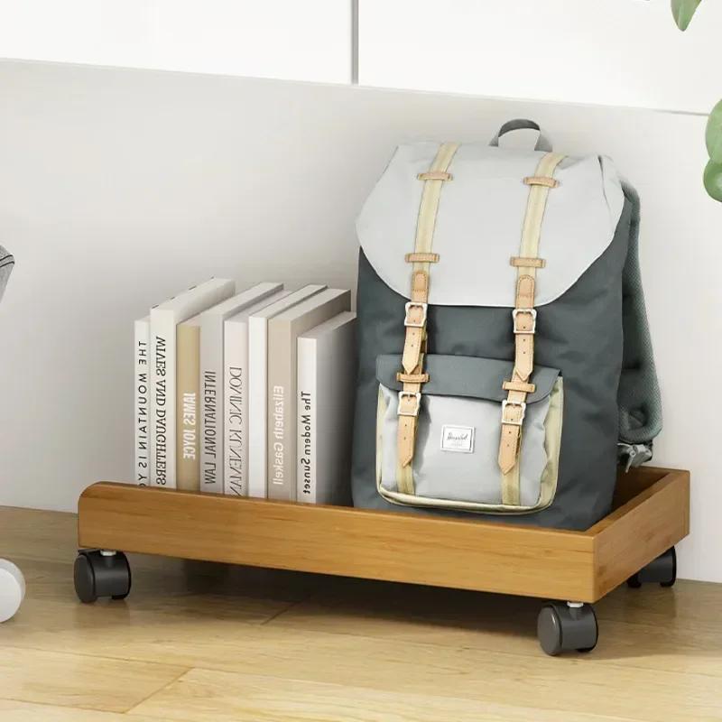 Masif Ahşap Masaüstü Bilgisayar Depolama: Soğutmalı Çıkarılabilir Tabanlı Dayanıklı Şasi Rafı Verimli Çok Fonksiyonlu Düzenleme