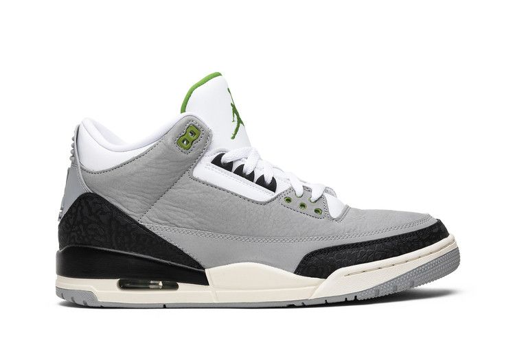 Men's Sneakers Nike Jordan 3 Retro Chlorophyll Light Smoke Grey/Chlorophyll-Black-White