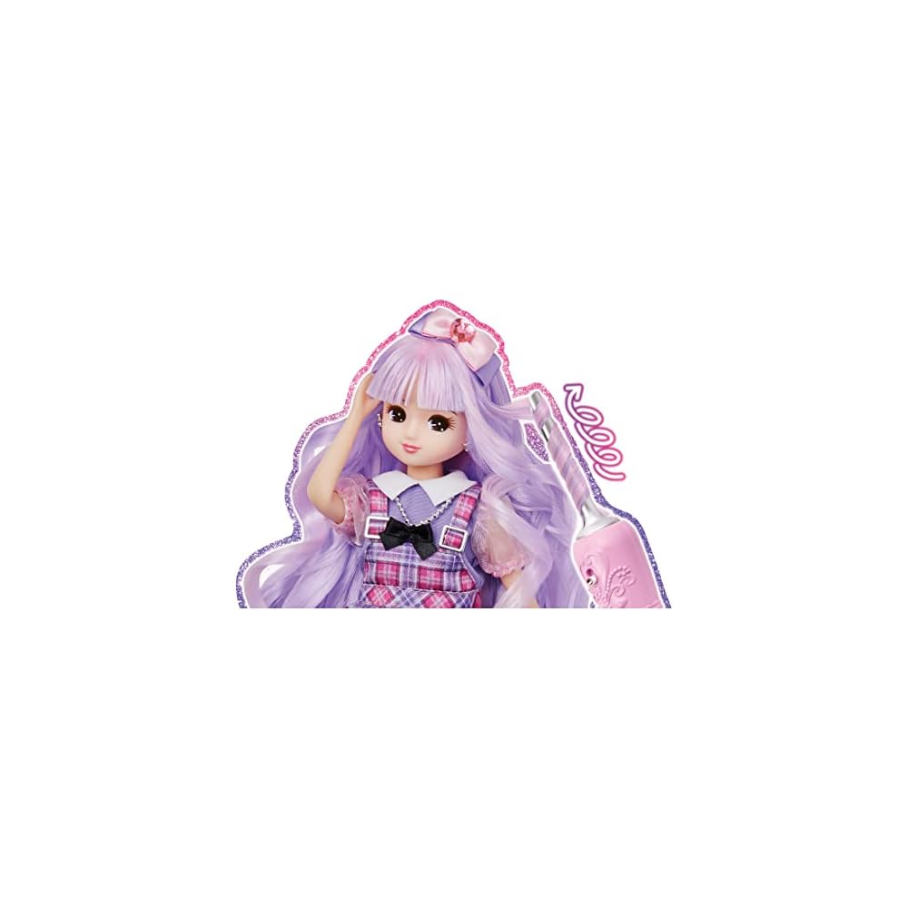 Takara Tomy Licca-chan Doll Rainbow Curl Outfit Toy for Pretend Play Ages 3 and Up