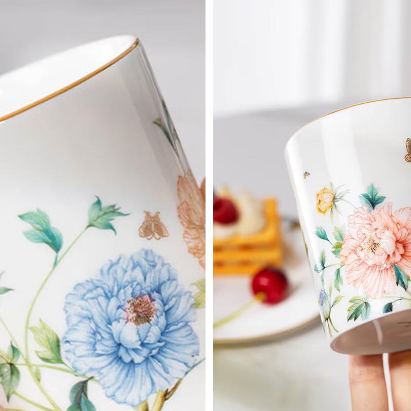 Auratic Fenghua Blossom Ceramic Mug, 350ml