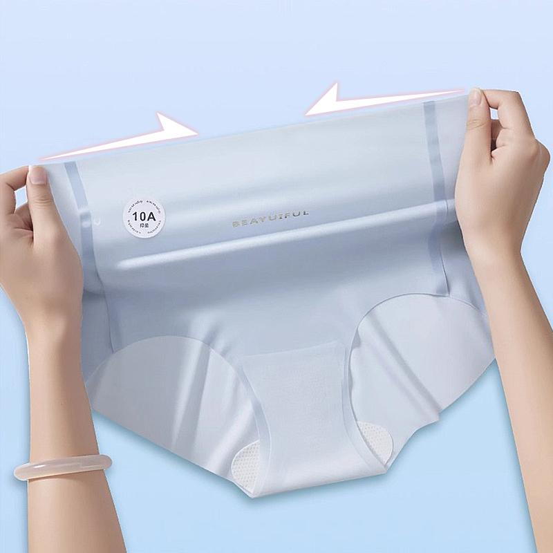 High Waist Panties Seamless Ultra Thin Invisible Panty Breathable Summer Panty Everyday Ladies Lingerie Sexy Underwear