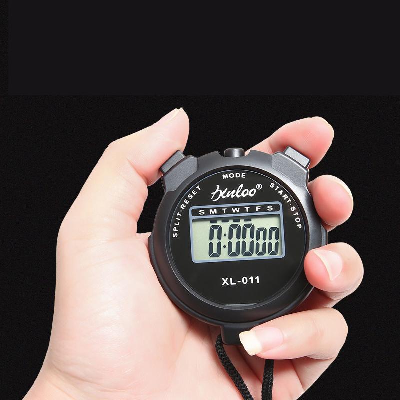 

Portable Handheld Sports Stop Watch Digital Display Fitness Timer Counter 4colors For Sports Stopwatch Chronograph Professional чёрный