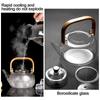 Wood Handle Clear Teapot With Filter Tea Pot New Boiling teapot  Home Office