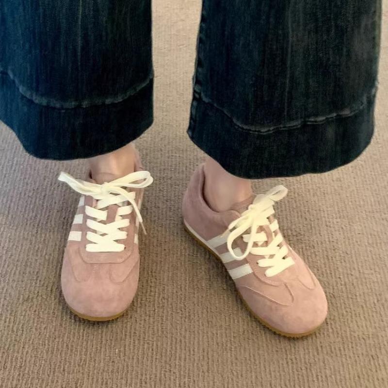 Retro Women's Shoes Spring New Flat-soled Sports Shoes Lightweight Casual Soft-soled Single Shoes