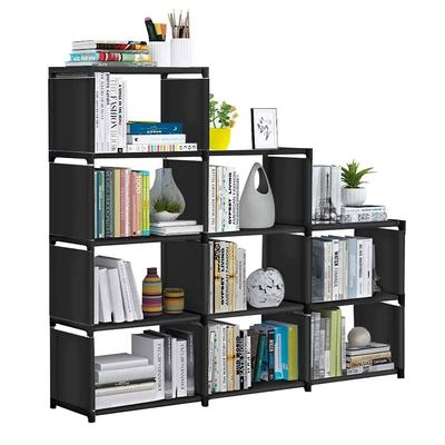 For Cube Storage Organizer 9 Cubes Closet Shelves Cabinet Bookcase Non-Woven Fabric Cube Shelf for Living Room Bedroom Office