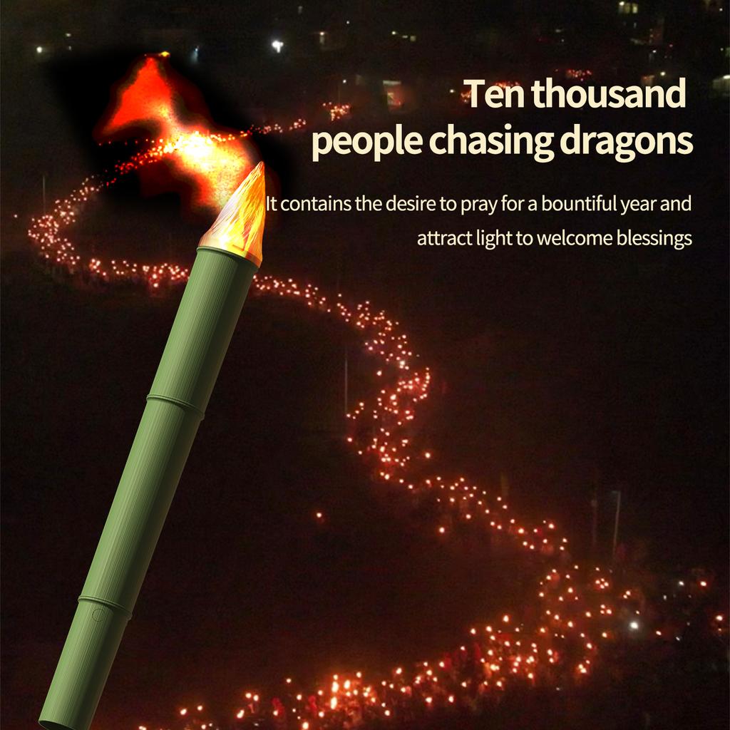 2024 New Imitation Electronic Torch Lamp Flame Light One-button Operation Multi-purpose Indoor and Outdoor Flame Portable Lamp