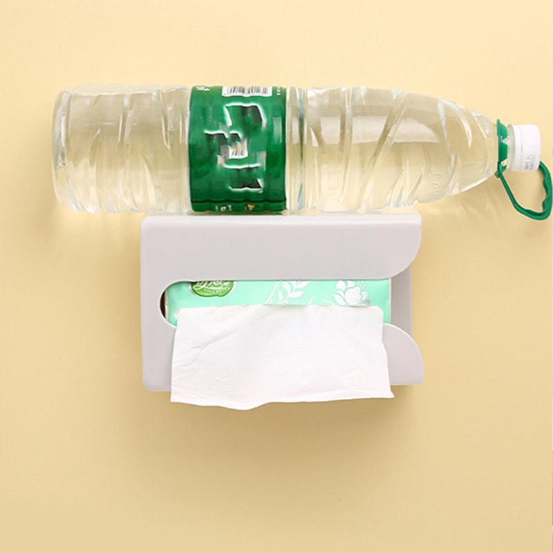 Multipurpose Tissue Box Rectangular Tissue Storage Box Bathroom Wall Mounted Toilet Paper Case Desktop Napkin Box Bathroom Box