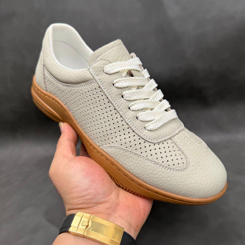 Chaussures Décontractées Respirantes en Cuir de Vache pour Homme Printemps 2025 - Design en Cuir Véritable Souple