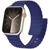 Bracelet Magnétique en Silicone Robuste pour Apple iWatch S11 - Boucle à Trois Perles Ultra Sécurisée
