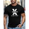European Sizes Men'S Generation X Patterned Summer Casual Short-Sleeve T-Shirt