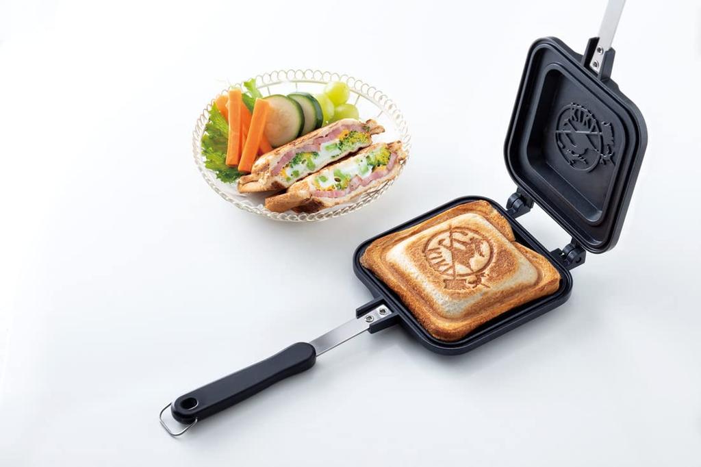 Skater Hot Sandwich Maker - Cute Design, Direct Flame Safe, Aluminum, Kiki's Delivery Service Inspiration, Easy to Clean, ALHOS1-A