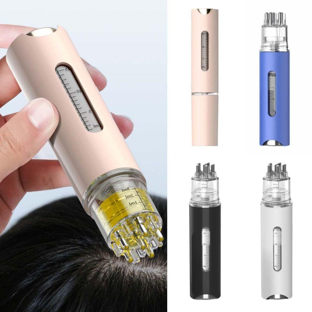 Hair Care Mini Portable Head Applicator Anti-Frizz Massage Guide Liquid Comb  Women