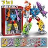 7 in 1 Transform Bruticus Combined Robot Playthings Alloy Robot Deformation Squad Tank Aircraft Battleship Team Model Action Figures
