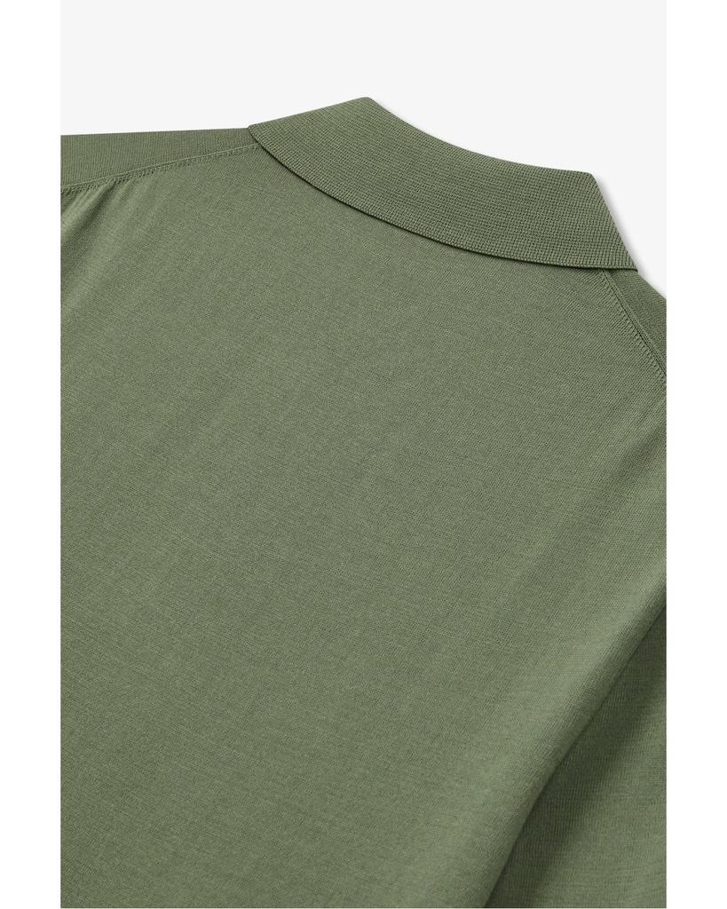 MAN ON THE BOON Essentials Short Sleeve Polo Sweater_Olive 4714113020