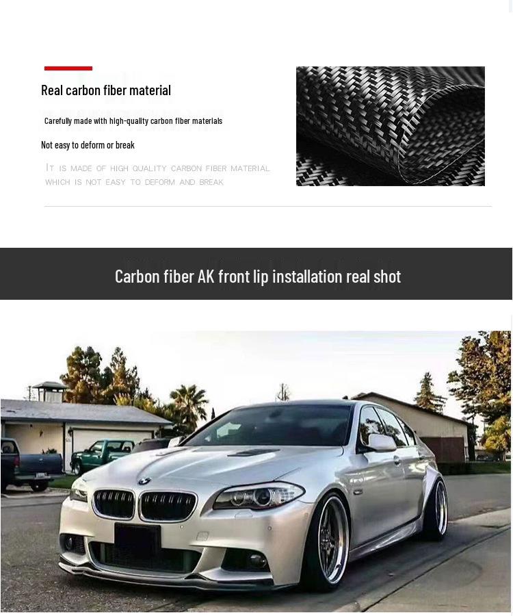 BMW 5 Series F10/F18 MT Sport Carbon Fiber Front Lip 525/530/535