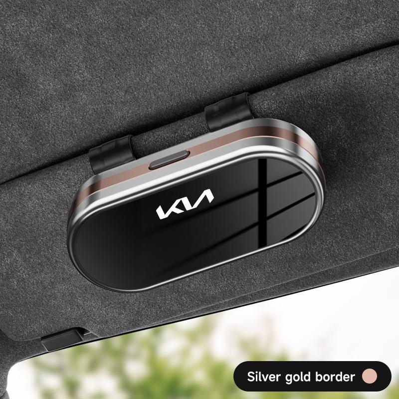 Car Glasses Clip Sunglasses Box For Kia Sportage Ceed Picanto Rio Niro K7 K5 K8 Ray K9 Sun Visor Eyeglasses Card Ticket Holder wszj80