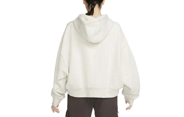 Nike Sweatshirts Women's Ecru Hooded Moderate Regular DQ5807-104