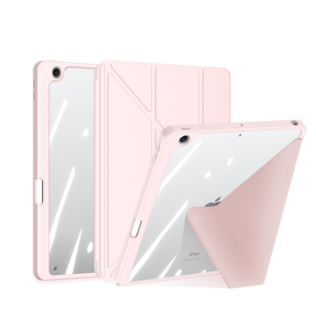 For Apple iPad 10.2 2026/iPad Pro 12.9 11/iPad Air 4 5 Case Detachable Tablet Multiple Stand Angles Clear Back Cover Mini 6