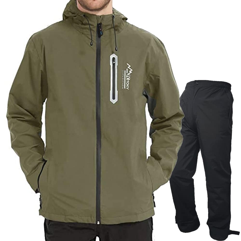 

Arashiyama Golf Непромокаемая одежда Идеально подходит для и и Идеально подходит для улицы и Мужской комплект, Велоспорт, Гольф, Альпинизм. [Теплый, Водонепроницаемый, Ветрозащитный]