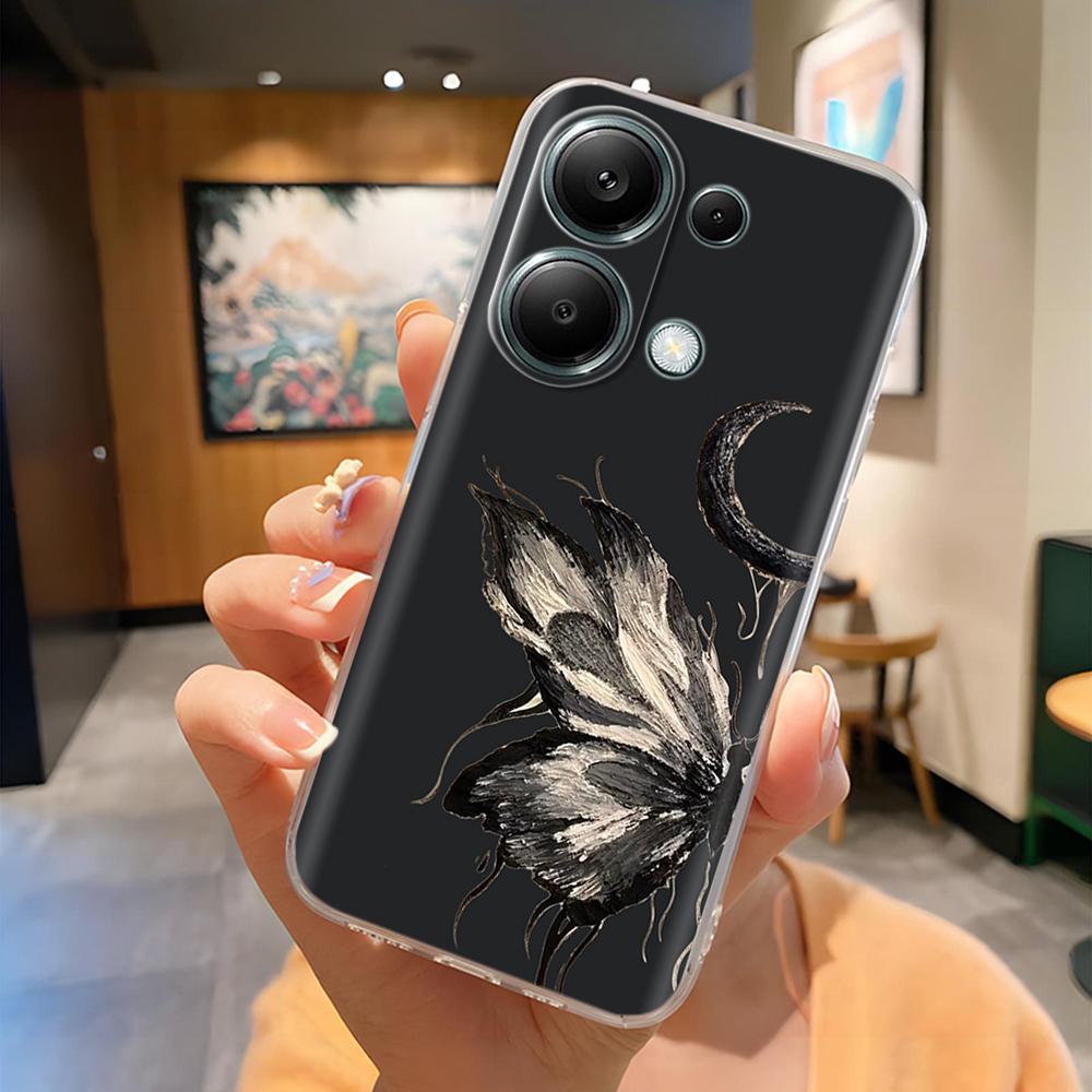 For Poco M6 Pro Phone Case Cute Panda Soft Silicone Shell For Xiaomi Poco M6Pro 4G 5G Protection Fashion Back Cover Coque Fundas