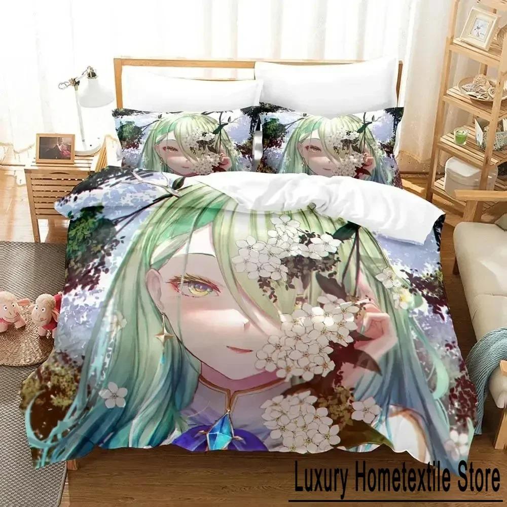 3DAnime Ceres Fauna Ch. hololive-EN Bedding Set Duvet Cover Bed Set Quilt Cover Pillowcase Comforter King Queen Size Boys Adult