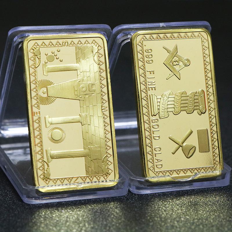 European USA Euro Gold Bar Fine Gold Commemorative Bullion Bar Collection