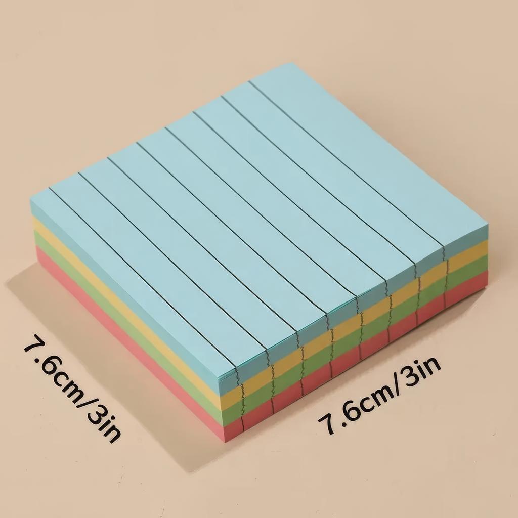 200 Horizontal Sticky Notes, Easy To Stick, Macaron Color Scheme, Suitable for Office, School, and Home Organization